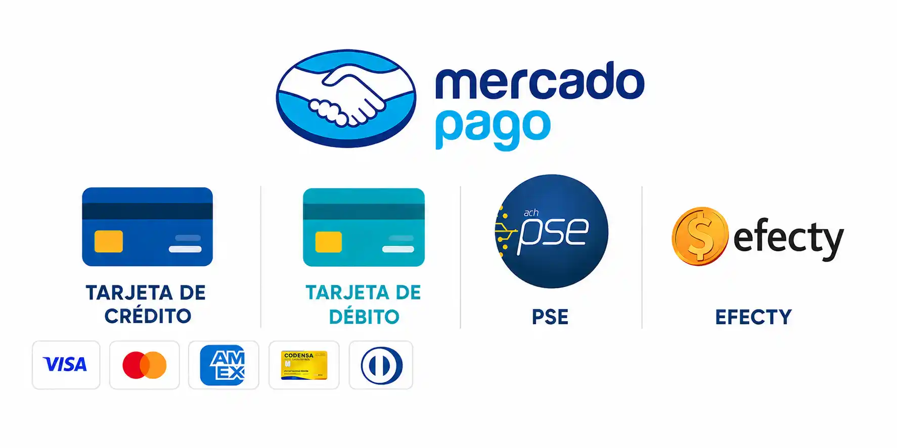 M&eacute;todos de pago disponibles