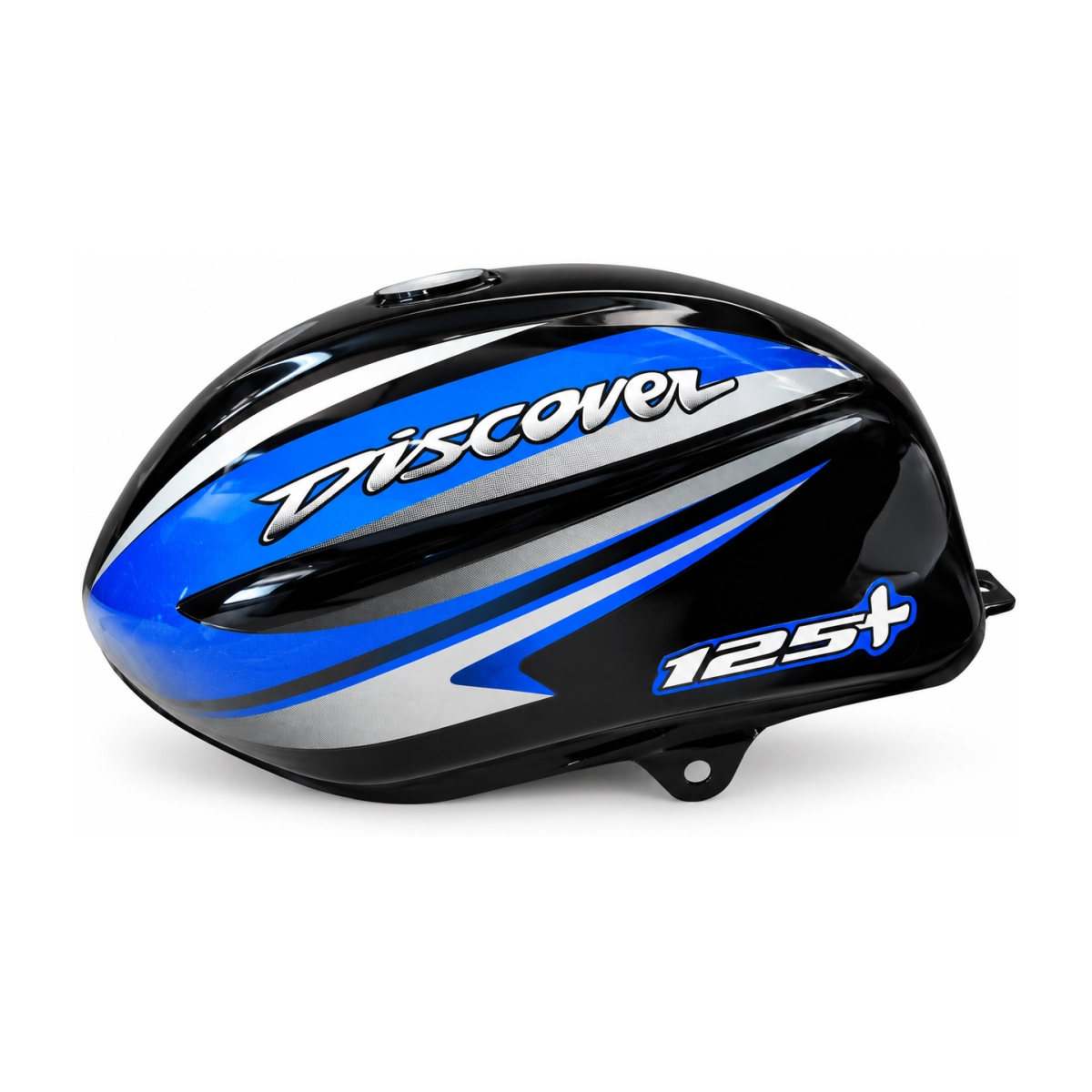 Tanque de gasolina para Discover 125 - Diseño azul oscuro - Vista trasera